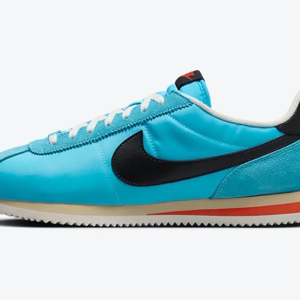 Nike Cortez Textile Men's Shoes-Men's size 10- Baltic BLUE - Picture 4 of 8